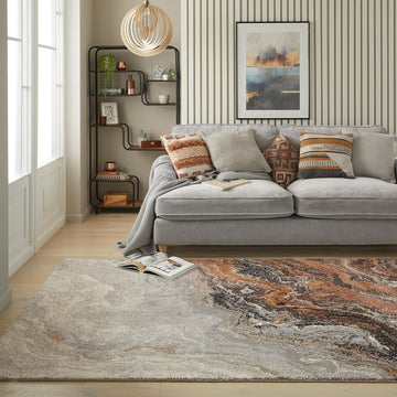 Amara AMA101 Modern Abstract Marbled Granite Stone High-Density Soft-Touch Polyester Ivory/Grey/Taupe Rug-Concept Looms-Rug Love - The Most Loved Rug Store
